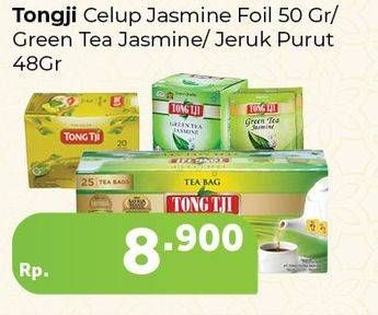Promo Harga Tong Tji Teh Celup Jasmine, Jeruk Purut, Green Tea Jasmine 48 gr - Carrefour