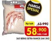 Promo Harga 365 Beras 5 kg - Superindo