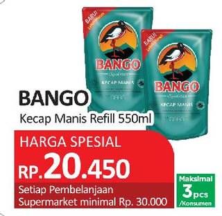 Promo Harga BANGO Kecap Manis 550 ml - Yogya