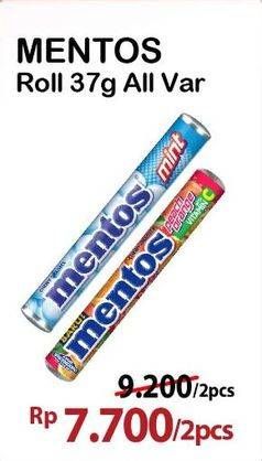 Promo Harga Mentos Candy All Variants 37 gr - Alfamart