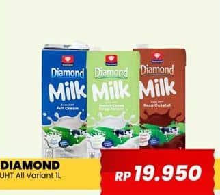 Promo Harga Diamond Milk UHT All Variants 1000 ml - Yogya