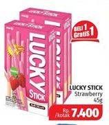Promo Harga MEIJI Biskuit Lucky Stick 45 gr - Lotte Grosir