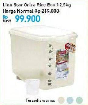 Promo Harga LION STAR Oriza Rice Box 12500 gr - Carrefour