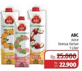 Promo Harga ABC Juice All Variants 1 ltr - Lotte Grosir