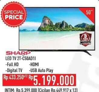 Promo Harga SHARP 2T-C50AD1i Full-HD 50"  - Hypermart