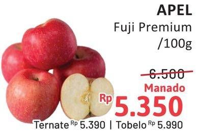 Promo Harga Apel Fuji Premium per 100 gr - Alfamidi