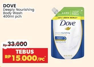 Promo Harga Dove Body Wash Deeply Nourishing 400 ml - Indomaret