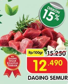 Promo Harga Daging Semur per 100 gr - Superindo