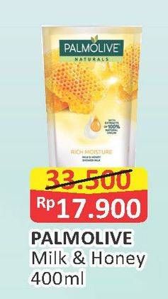 Promo Harga PALMOLIVE Naturals Shower Milk Milk Honey 400 ml - Alfamart