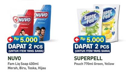 Harga Nuvo Body Wash/Superpell Pembersih Lantai