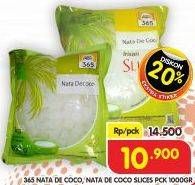 Promo Harga 365 Nata De Coco Slices 1000 gr - Superindo