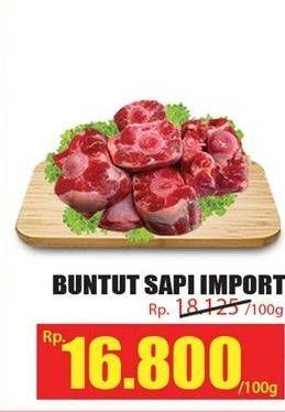 Promo Harga Oxtail Sapi per 100 gr - Hari Hari