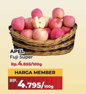 Promo Harga Apel Fuji Super per 100 gr - Yogya