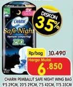 Promo Harga Charm Safe Night Wing 29cm, Gathers 42cm, Gathers 35cm 7 pcs - Superindo