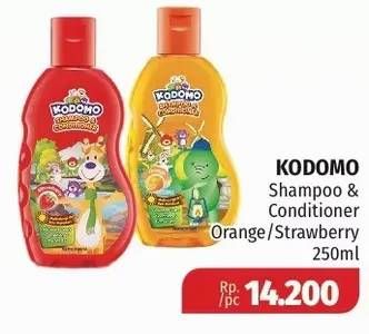 Promo Harga KODOMO Shampoo & Conditioner Strawberry, Orange 250 ml - Lotte Grosir