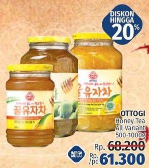 Promo Harga Ottogi Honey Tea All Variants 500 gr - LotteMart