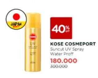 Promo Harga Kose Cosmeport Suncut UV Protect Spray 90 gr - Watsons