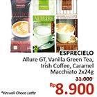 Promo Harga ESPRECIELO Allure Green Tea/Irish Coffee/Caramel Macchiato  - Alfamidi