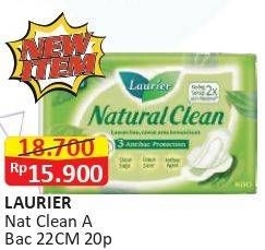 Promo Harga Laurier Natural Clean Wing 22cm 20 pcs - Alfamart