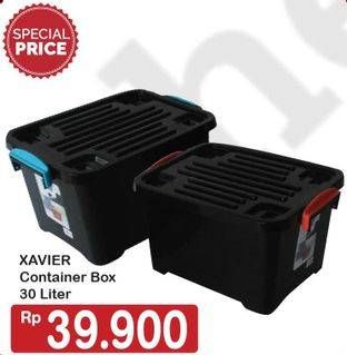 Promo Harga XAVIER X-box Container 30 ltr - Hypermart