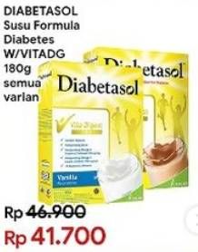 Promo Harga Diabetasol Special Nutrition for Diabetic All Variants 180 gr - Indomaret