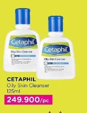 Promo Harga Cetaphil Oily Skin Cleanser 125 ml - Watsons