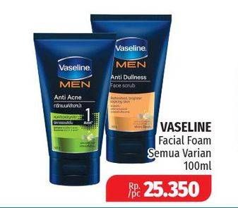 Promo Harga VASELINE Men Face Wash All Variants 100 ml - Lotte Grosir