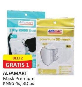 Promo Harga ALFAMART Masker Premium KN95, Duckbill 3D 4 pcs - Alfamart