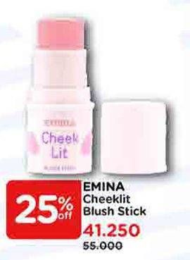 Promo Harga Emina Cheek Lit Blush Stick 7 gr - Watsons