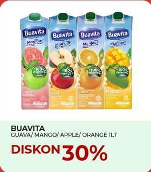 Promo Harga Buavita Fresh Juice Guava, Mango, Apple, Orange 1000 ml - Yogya