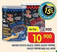 Promo Harga Mister Potato Snack Crisps Ghost Pepper, BBQ 45 gr - Superindo