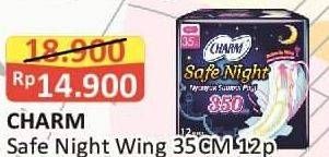 Promo Harga Charm Safe Night Wing 35cm 12 pcs - Alfamart