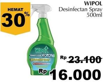 Promo Harga WIPOL Disinfectant Spray 500 ml - Giant