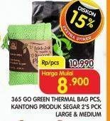 Promo Harga 365 Go Green Thermal Bag/Kantong Produk Segar  - Superindo