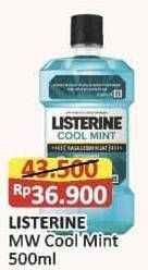Promo Harga Listerine Mouthwash Antiseptic Cool Mint 500 ml - Alfamart