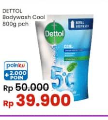 Promo Harga Dettol Body Wash Cool 800 ml - Indomaret