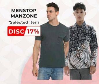 Promo Harga Menstop/Manzone T-shirt  - Carrefour