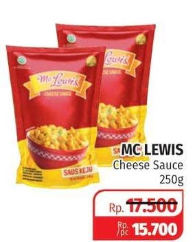 Promo Harga MC LEWIS Cheese Sauce 250 gr - Lotte Grosir