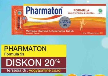 Promo Harga PHARMATON FORMULA Multivitamin Tablet 5 pcs - Yogya