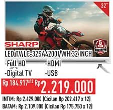 Promo Harga Sharp LC-32SA4200i | LED TV  - Hypermart