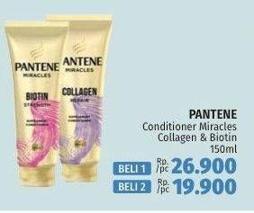 Promo Harga PANTENE Conditioner Miracle Biotin Strength, Collagen Repair 150 ml - LotteMart