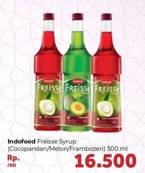 Promo Harga FREISS Syrup Cocopandan, Frambozen, Melon 500 ml - Carrefour