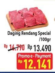 Promo Harga Daging Rendang Sapi Spesial per 100 gr - Hypermart