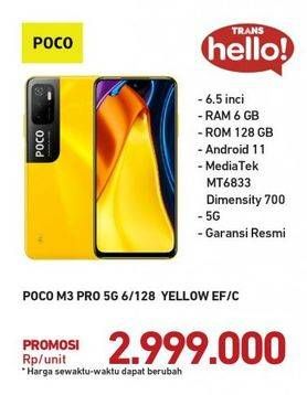 Promo Harga XIAOMI Poco M3 Pro 5G  - Carrefour