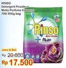 Promo Harga RINSO Molto Ultra Detergent Bubuk Perfume Essence 800 gr - Indomaret