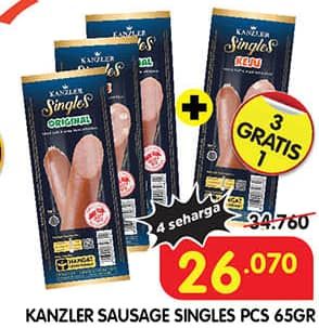 Promo Harga Kanzler Sosis Single 65 gr - Superindo