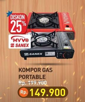 Promo Harga Sanex/Myvo Kompor Gas Portable  - Hypermart