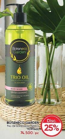 Promo Harga BOTANECO GARDEN Trio Oil Body Wash 500 ml - Guardian