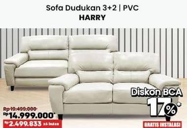 Promo Harga Courts Harry Sofa Dudukan 3 + 2 | PVC  - COURTS