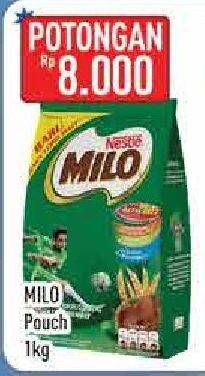 Promo Harga MILO ActivGo 3in1 1000 gr - Hypermart